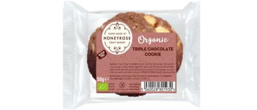 triple chocolate cookie gluten free and organic honeyrose bakery 550g