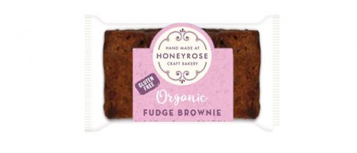 chocolate fudge Brownie gluten free and organic honeyrose bakery 25g