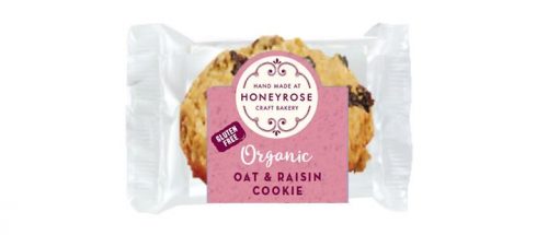 oat & raisin cookie gluten free and organic honeyrose bakery 25g