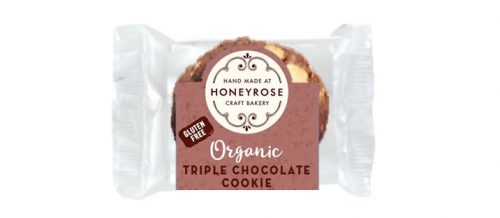triple chocolate cookie gluten free and organic honeyrose bakery 25g